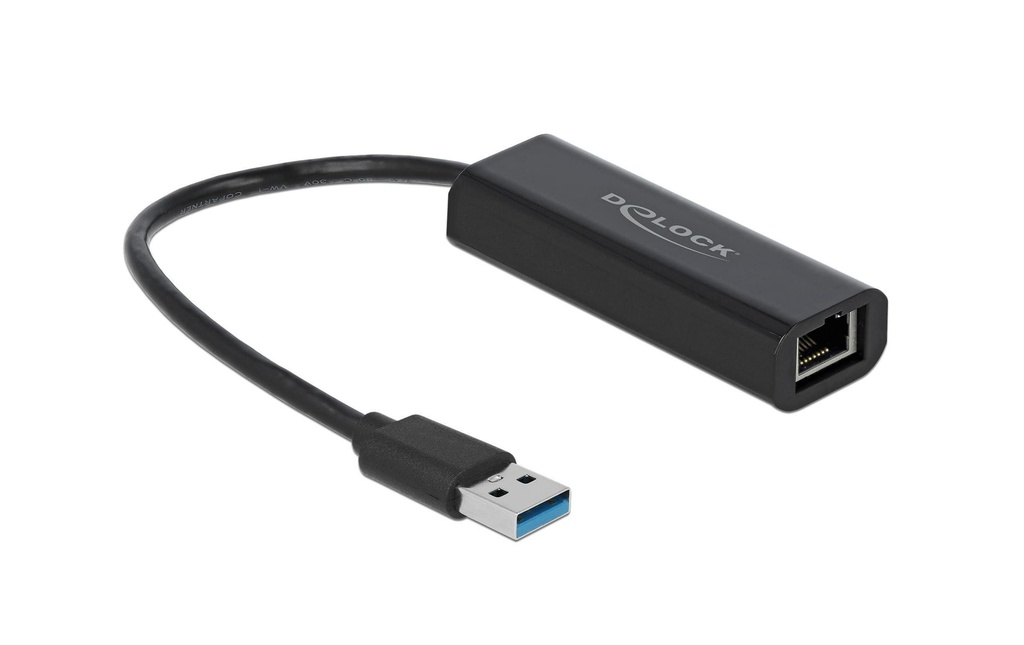 Delock Adaptateurs réseau USB-A – RJ45, 2.5Gbps  Noir
