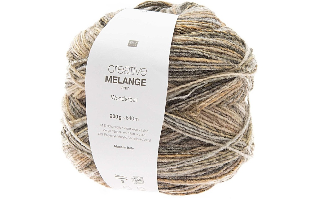 Rico Design Laine Melange 200 g, Nature