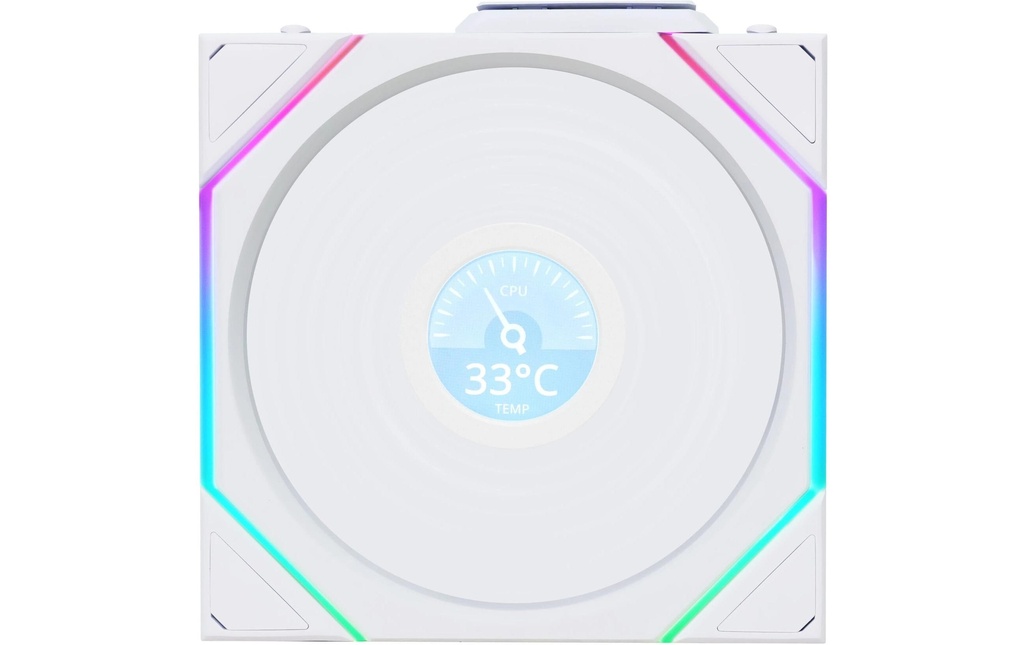 Lian Li Ventilateur PC Uni Fan TL LCD Reverse Blade Blanc