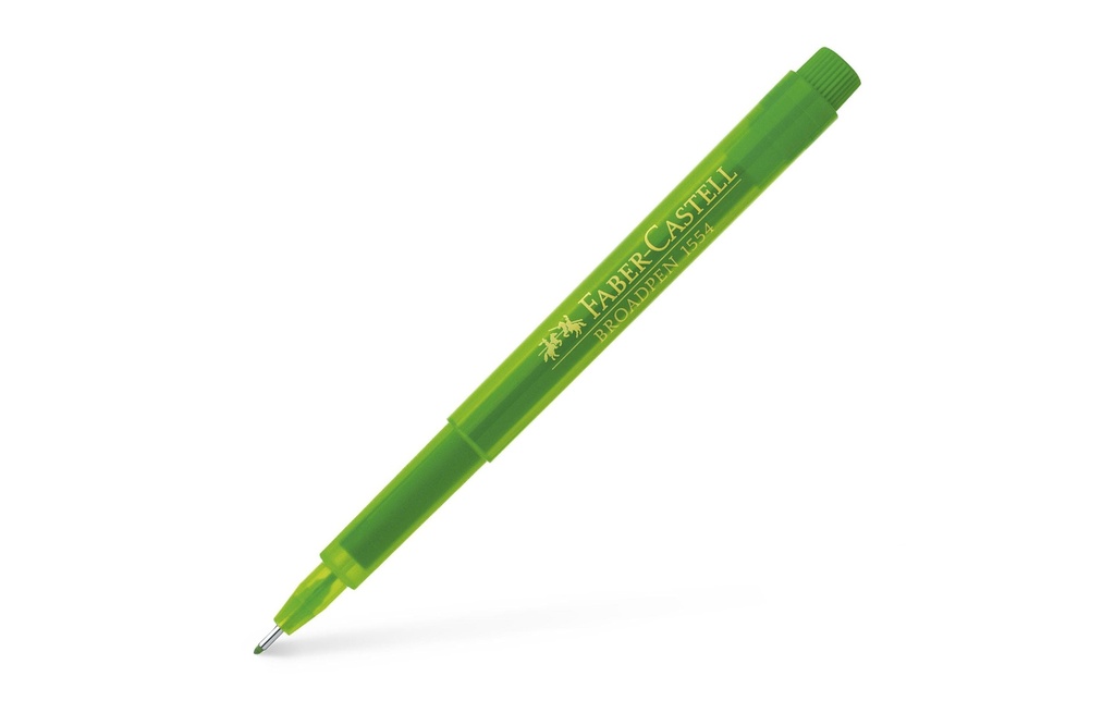 Faber-Castell Fineliner Broadpen 1554 0.8 mm, Vert clair