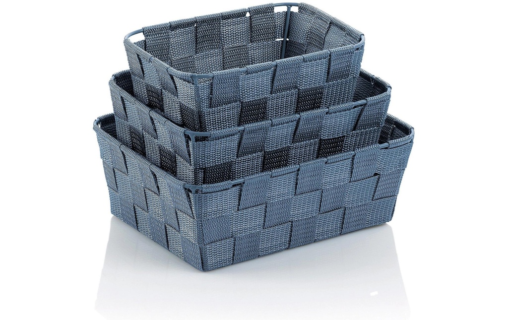 Kela Supports pour ustensiles de salle de bains Alvaro 3 pièces, Bleu