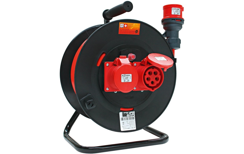 STEFFEN Bobine de câble Bauflex 2x CEE16/5, 33 m