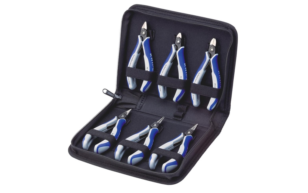 Knipex Jeu de pinces électroniques de précision, 6 pièces