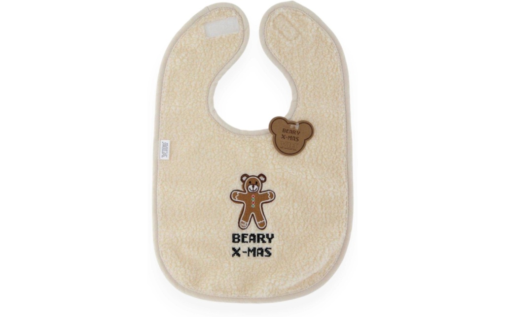 Very Important Baby Bavoir Teddy BEARY X-MAS Beige