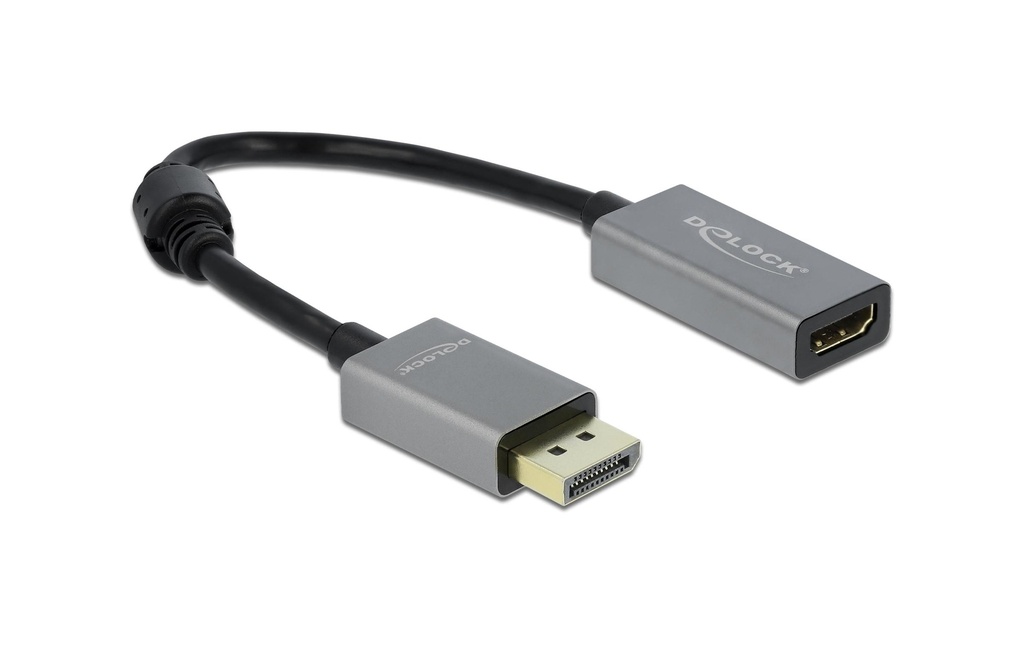 Delock Adaptateur DisplayPort 1.4 - HDMI, 4k 60Hz, HDR noir