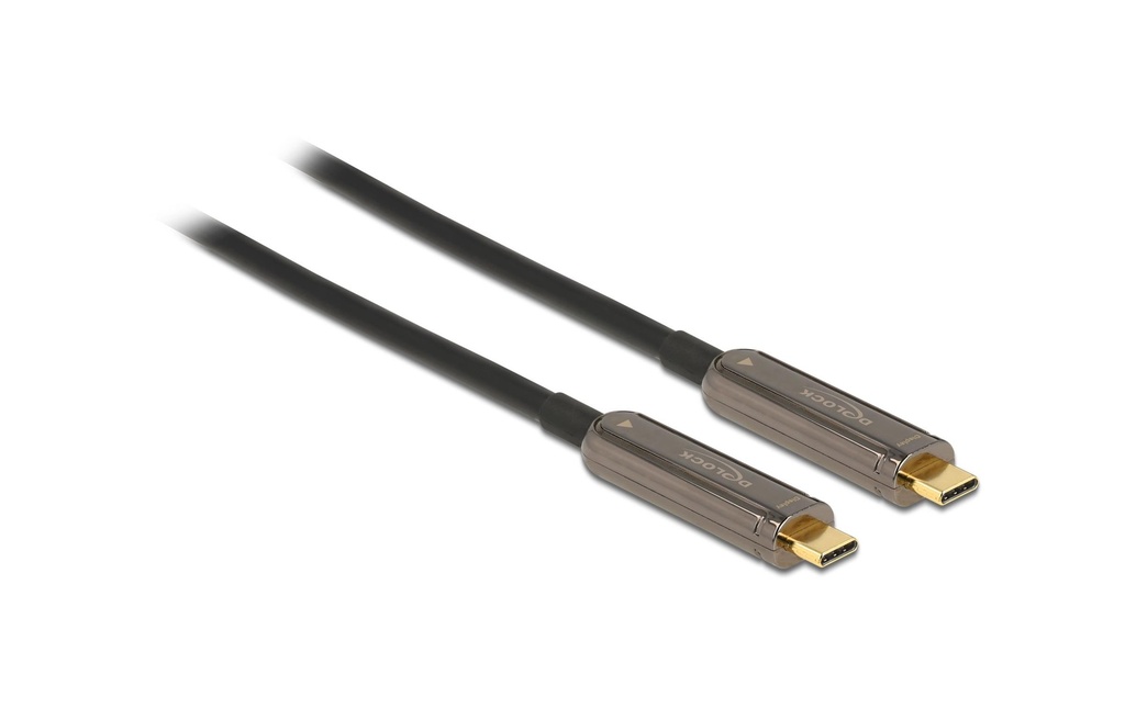 Delock Câble USB-C pour vidéo optique 25 m