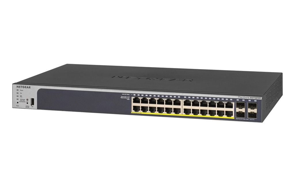 Netgear PoE+ Switch GS728TPPv3 (380W PoE+) 28 ports