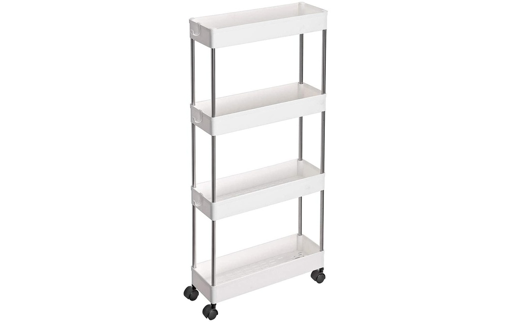 Songmics Étagère sur roulettes, Blanc