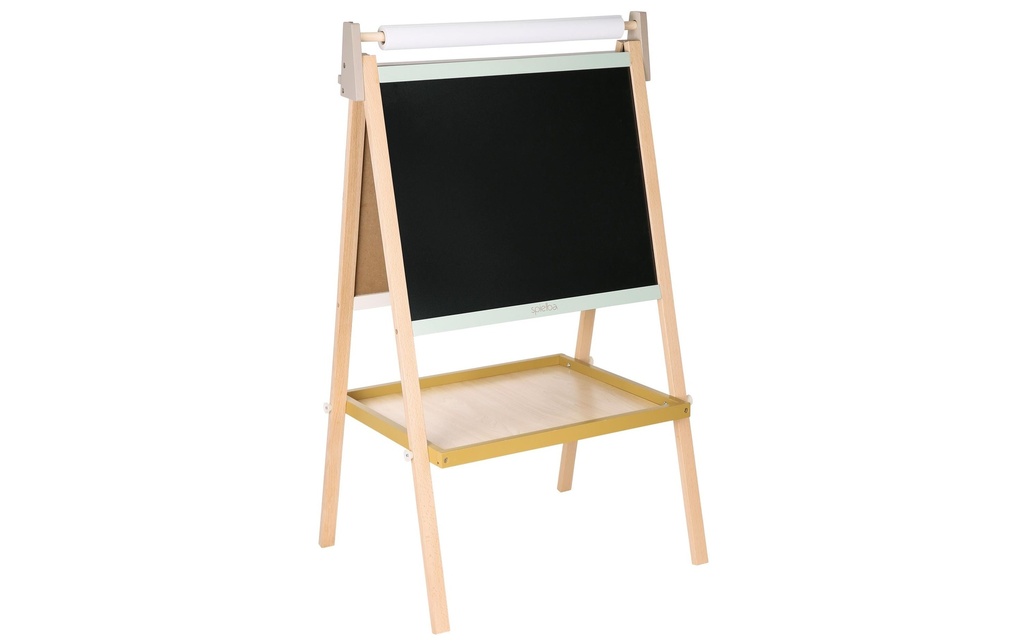 Spielba Holzspielwaren Tableau de stand avec papier et craie