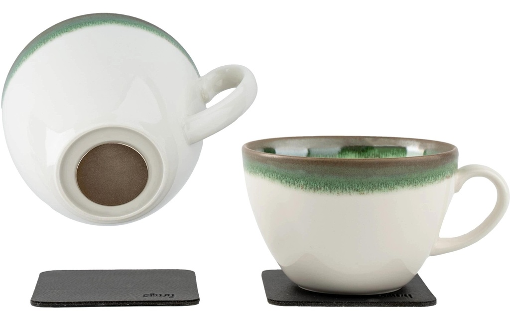 Silwy Tasses magnétiques en porcelaine Unique