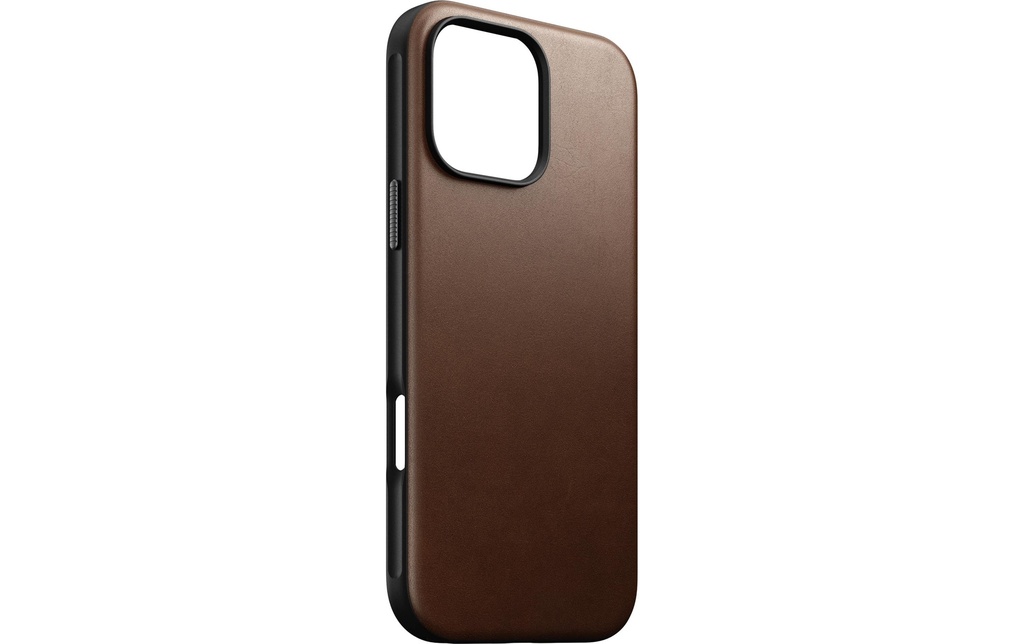 Nomad Coque arrière Modern Leather iPhone 16 Pro Max Brun