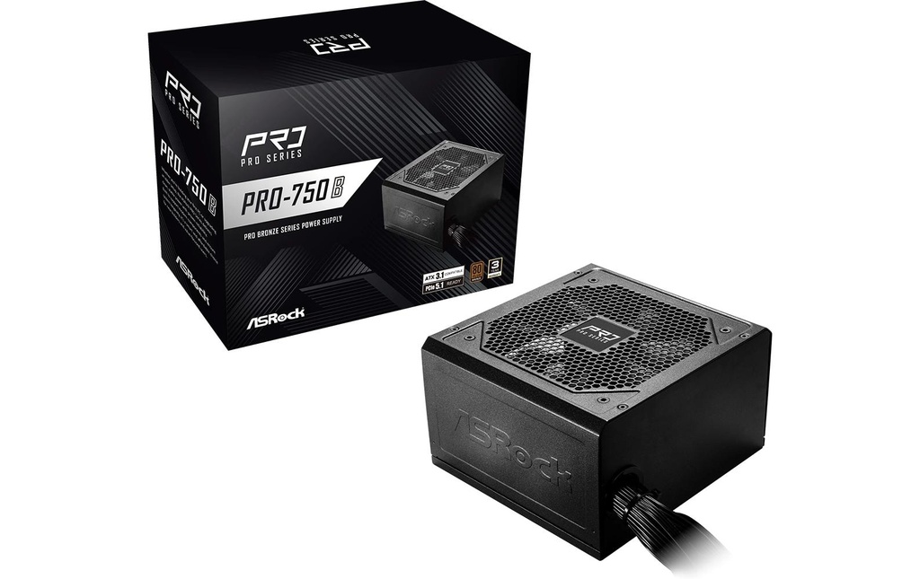 ASRock Bloc d’alimentation Pro Series PRO-750B 750 W
