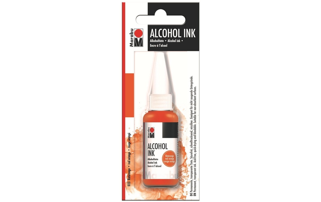 Marabu Encre à l’alcool Ink rouge-orange, 20 ml