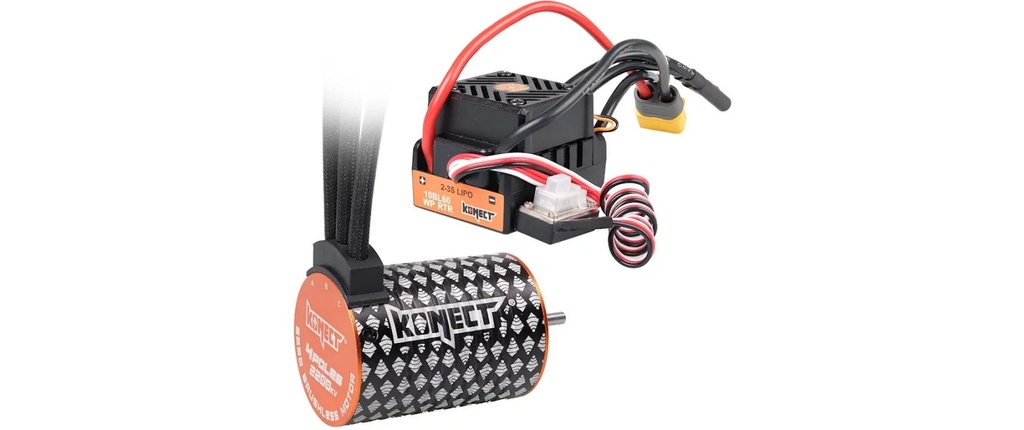 Konect Kits d’entraînement sans brosse 2200Kv 60Amp WP moteur 4P 3650SL