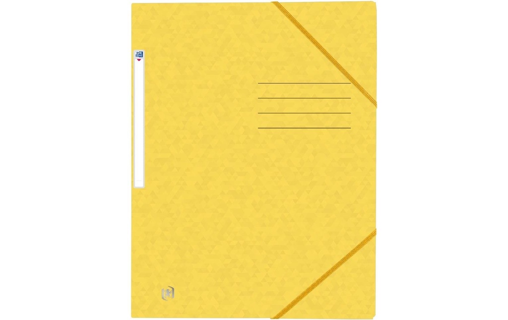 Oxford Portfolio à ruban élastique A4, jaune