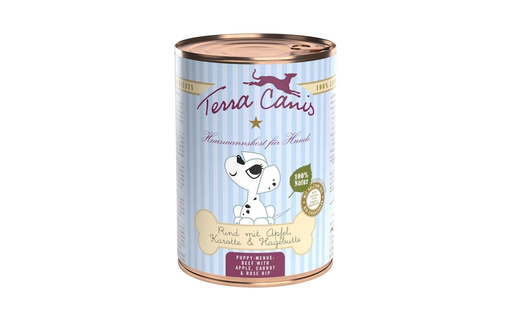 Terra Canis Alimentation humide Menu pour chiots Bœuf, 400 g