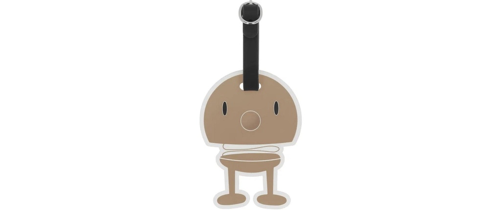 Hoptimist Étiquette pour valise Noir/Chocolat