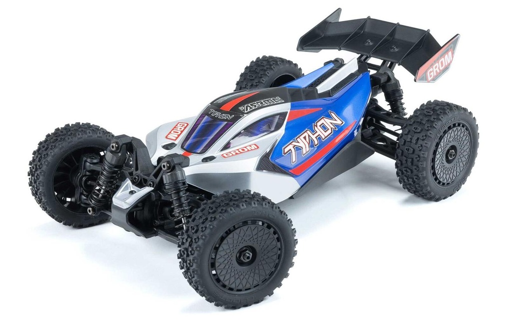 Arrma Buggy Typhon Grom Mega 380 Bleu, RTR, 1:18