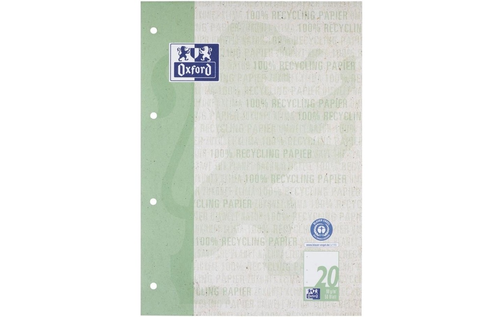 Oxford Bloc-notes A4, vierge, vert foncé