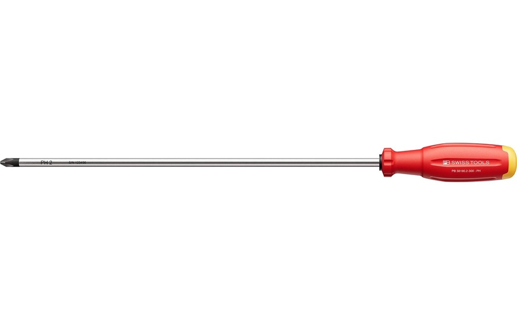 PB Swiss Tools Tournevis cruciforme PH SwissGrip Evo PB 38190.2-300 Rouge