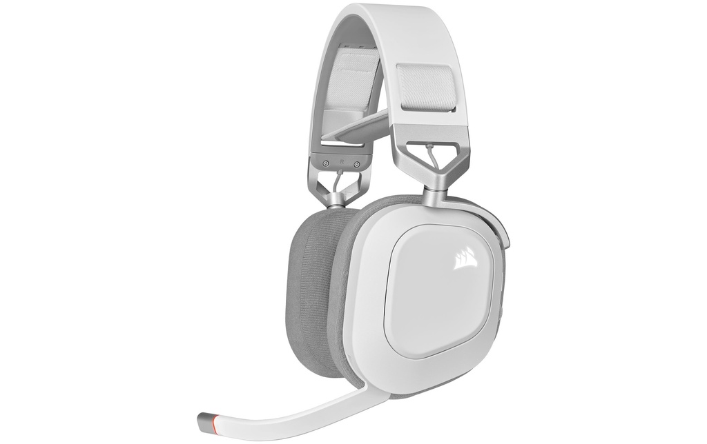 Corsair Casque gaming HS80 RGB iCUE Blanc