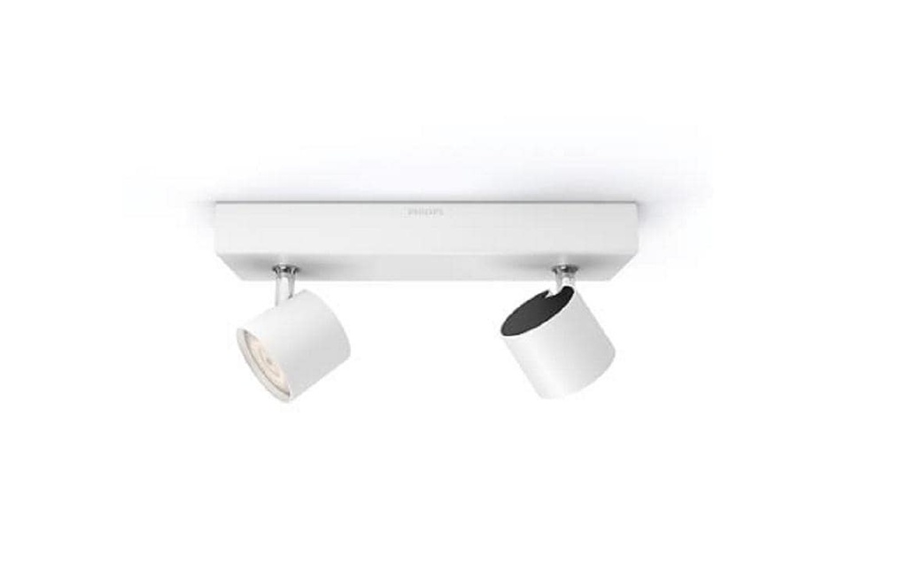 Philips Spot Star Warm Glow, 2 x 4.5 W, 500 lm, 2200-2700 K, blanc