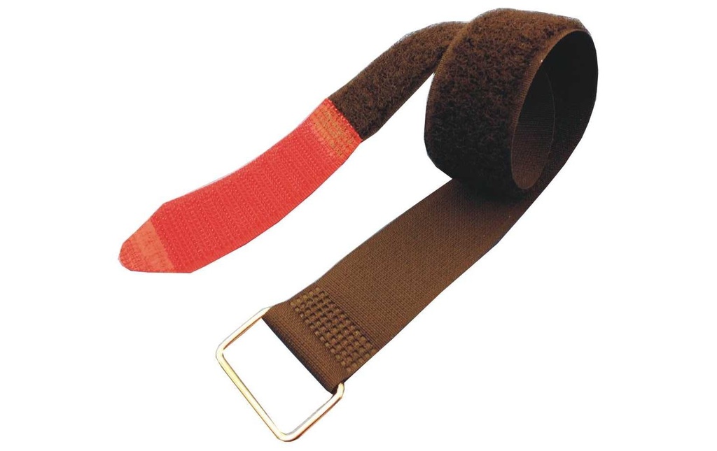 FASTECH Fast-Vstrap 25 x 630 mm Œillet métallique, Rouge/Noir, 5 pièces
