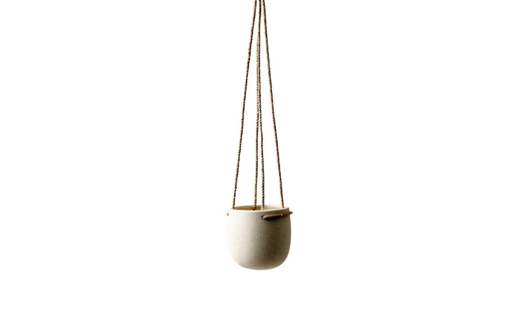 Esmée Pot de fleur à suspendre 12 cm, Beige