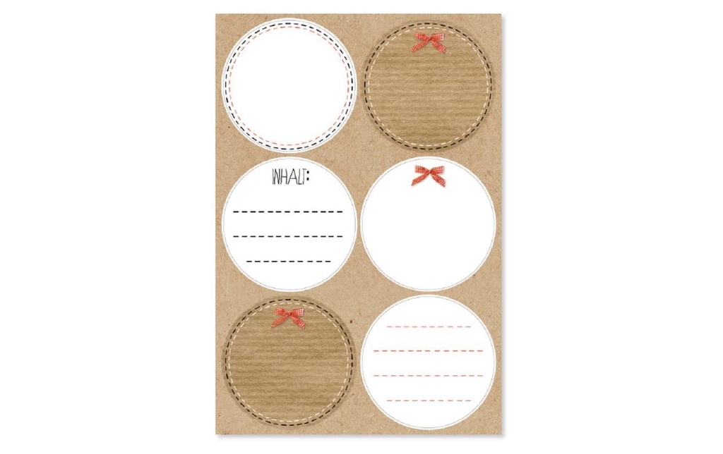 Braun + Company Autocollant à motif En blanc 4 feuilles