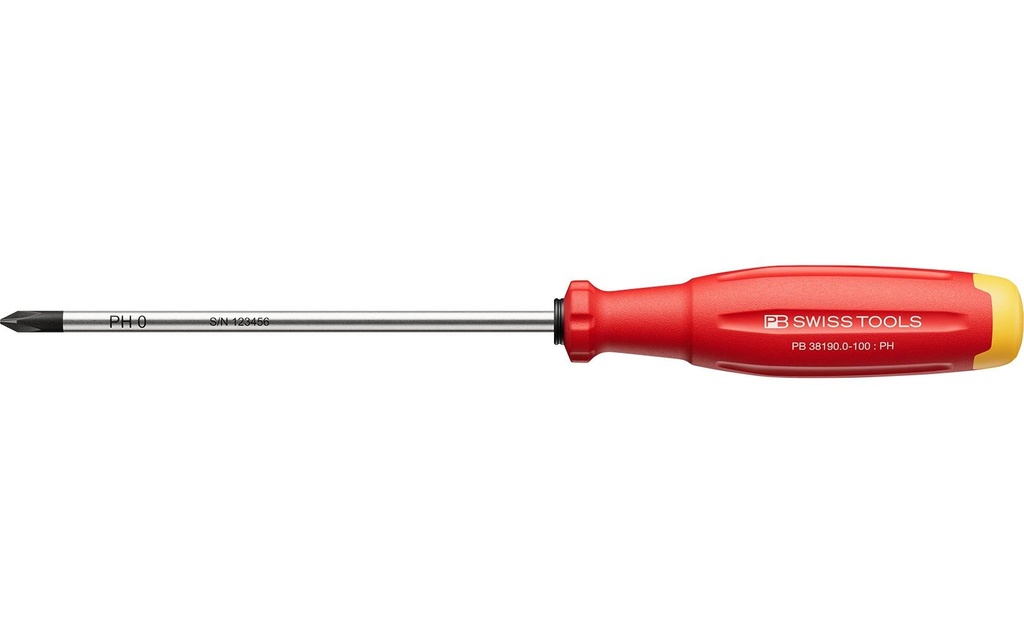 PB Swiss Tools Tournevis cruciforme SwissGrip Evo PH 0 75 mm