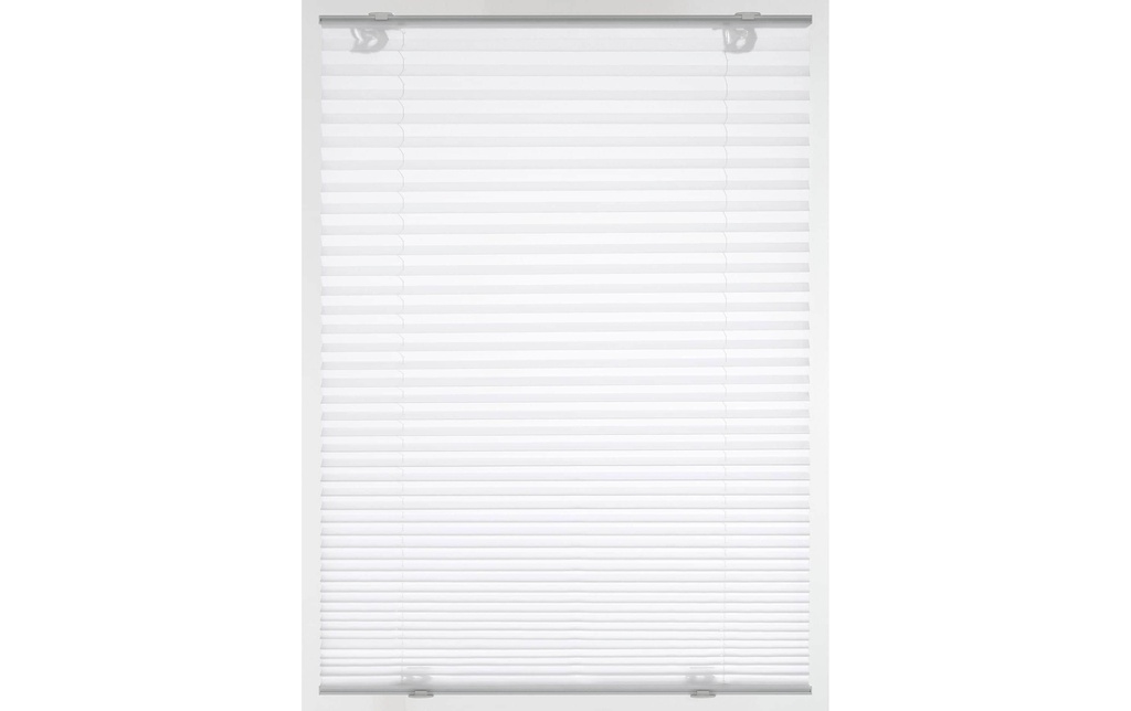 Gardinia Plissée avec ventouses 59.3 x 100 cm, Blanc