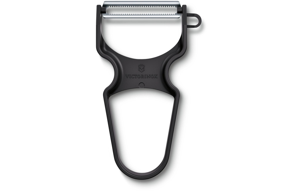 Victorinox Couteau économe Rapid avec micro-dentelure, Noir