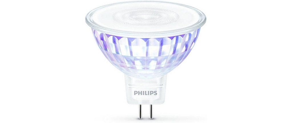Philips Lampe LEDcla 35W GU5.3 WW WGD Blanc chaud (WW)