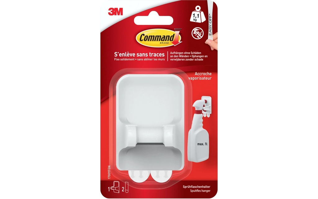 Command Crochet Porte-bouteille de rinçage 1 kg, Blanc