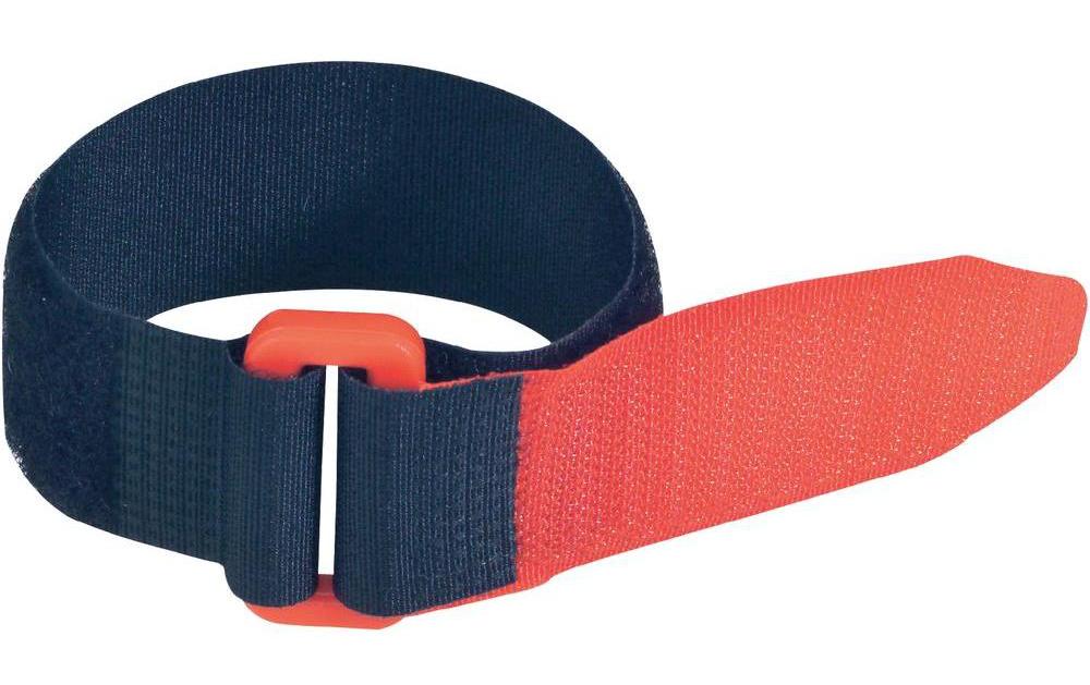FASTECH Fast-Vstrap 50 x 1060 mm Rouge/Noir, 5 pièces