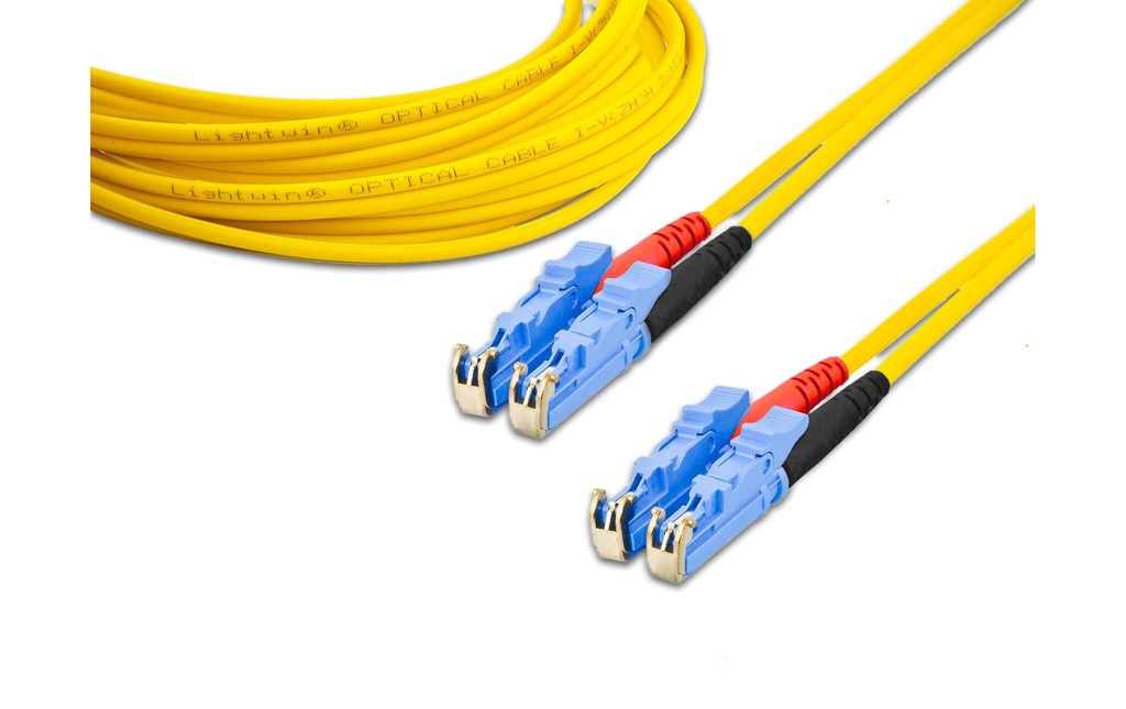 Lightwin Câble patch à fibre optique Singlemode, LSH – LSH, OS2, Duplex, 10 m