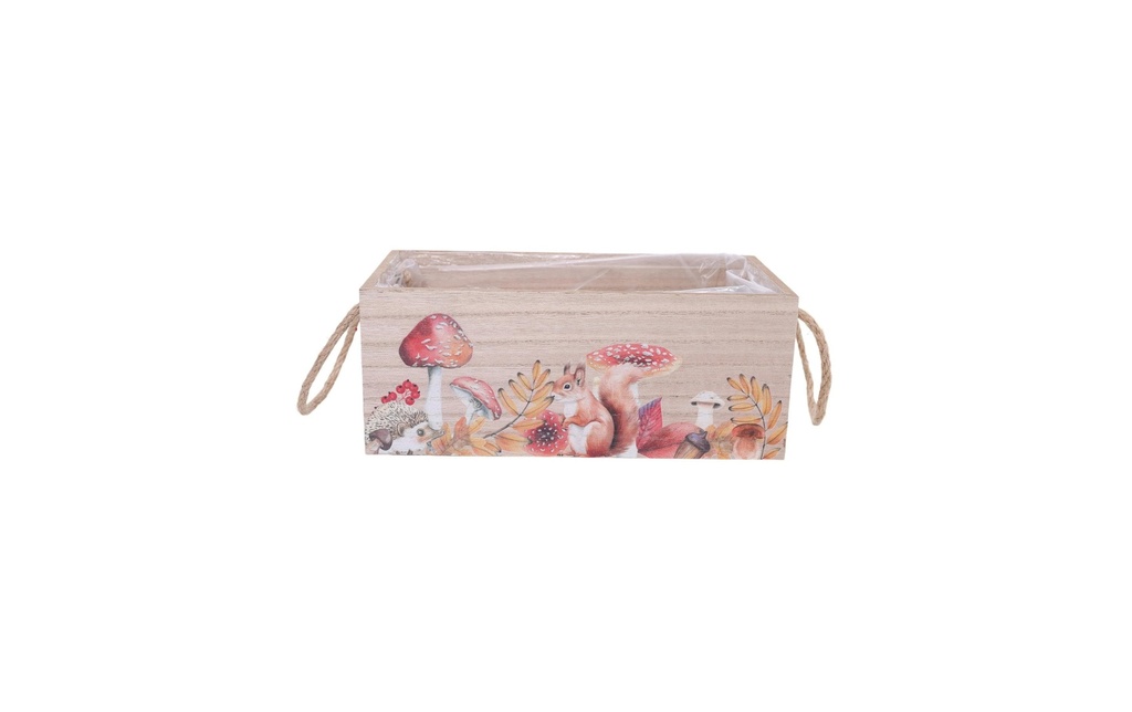 CHALET Pot de plantes Forêt d'automne 18 x 8 x 7 cm