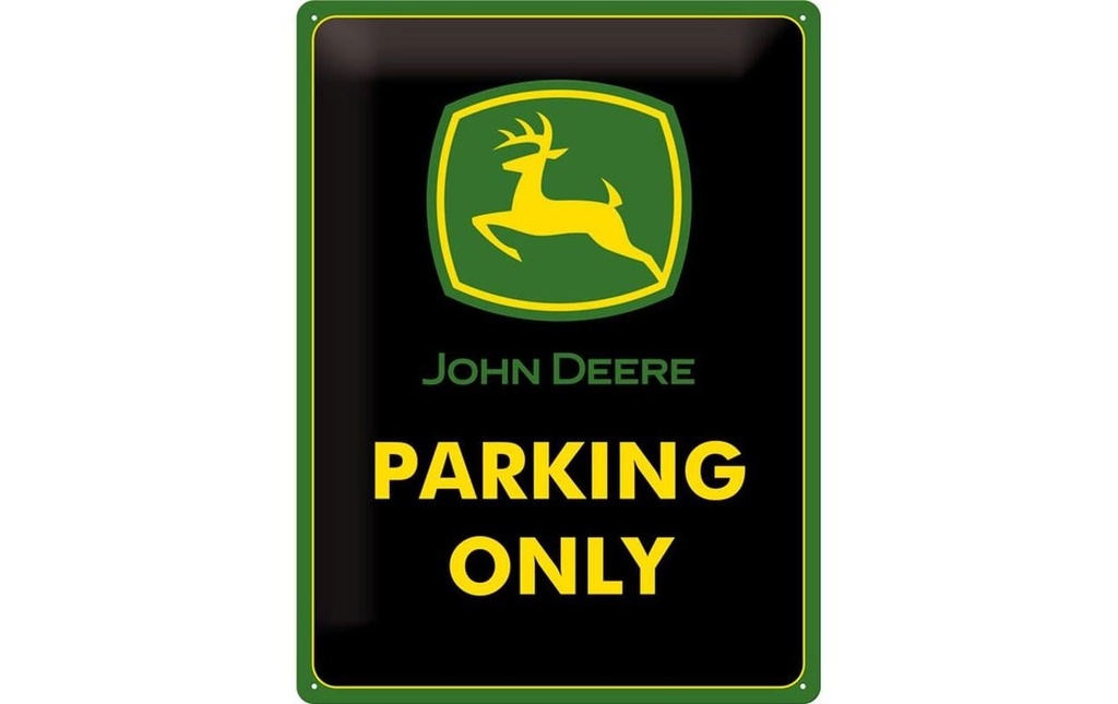 Nostalgic Art Plaque John Deere Parking 30 x 40 cm, métal