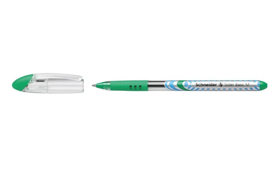 Schneider Stylo bille Slider Basic 1 mm, Vert/Argenté