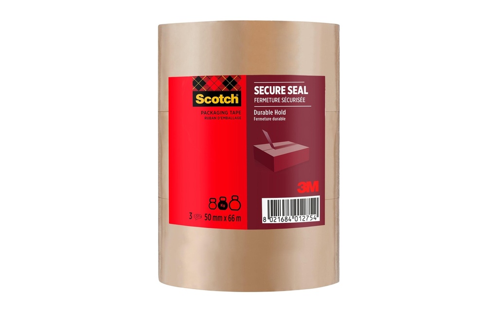 Scotch Ruban adhésif Heavy 50 mm x 66 m Marron 3 rouleaux