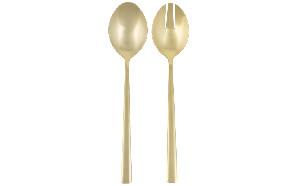 FURBER Couverts à salade 2 pièces Doré