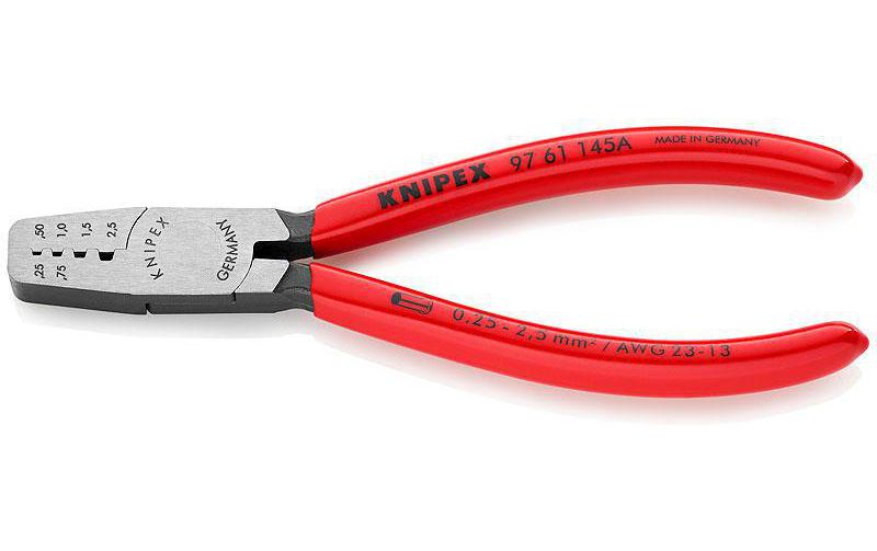 Knipex Pince à sertir 145 mm pour embouts de fils