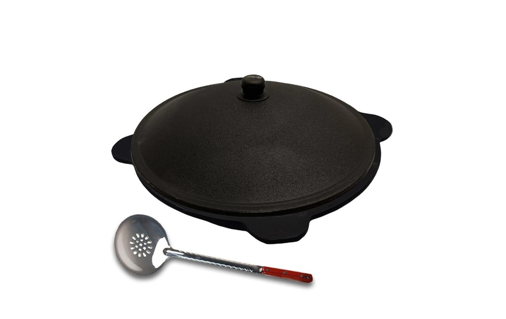 GRILLPETER Kazan ouzbek avec écumoire 22 L