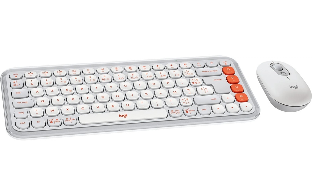Logitech Ensemble clavier-souris POP Icon Combo Off-white