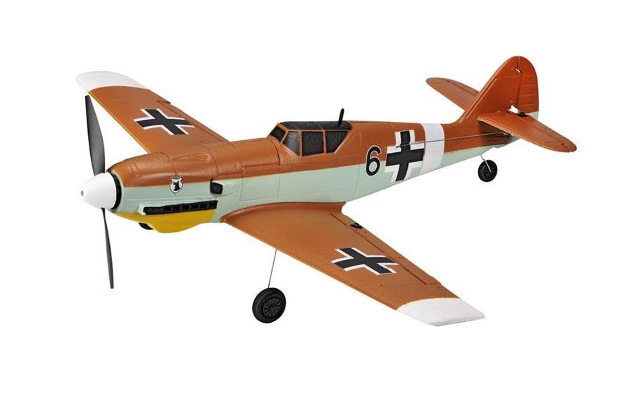 TOP-RC Warbird Mini BF-109 450 mm, brun, RTF
