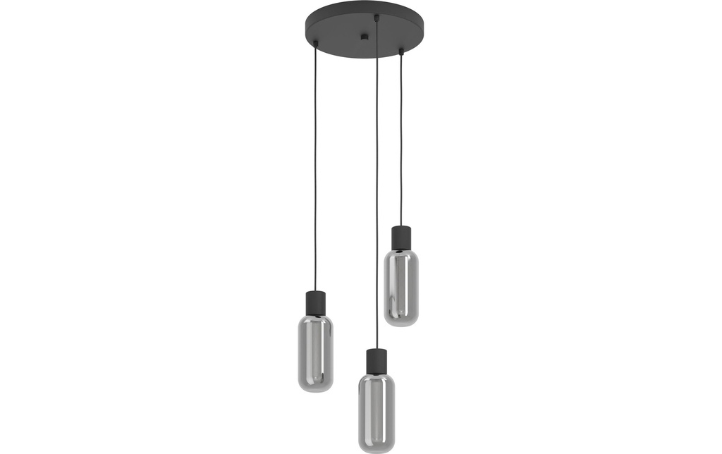 EGLO Leuchten Lampe suspendue MAIONE noir E27