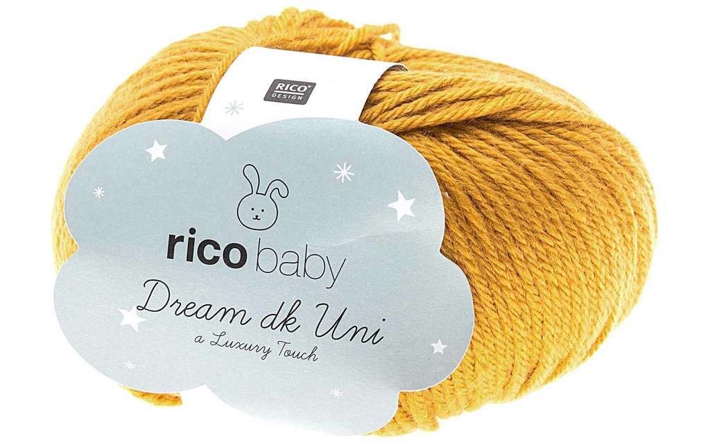 Rico Design Laine Baby Dream Uni dk 50 g, moutarde