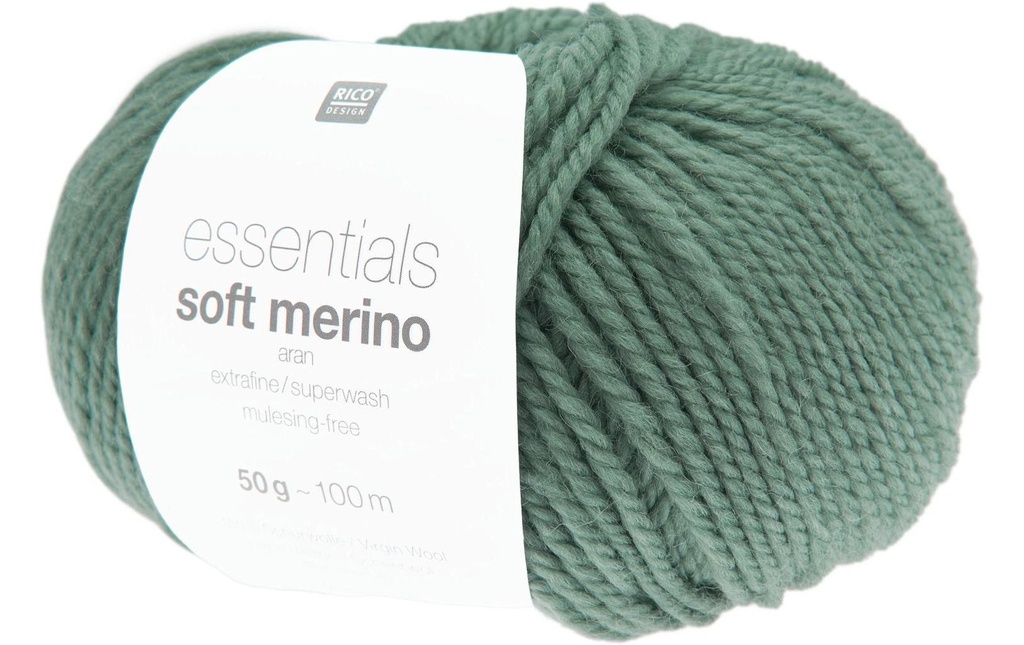 Rico Design Laine Soft Merino aran 50 g, Vert tilleul