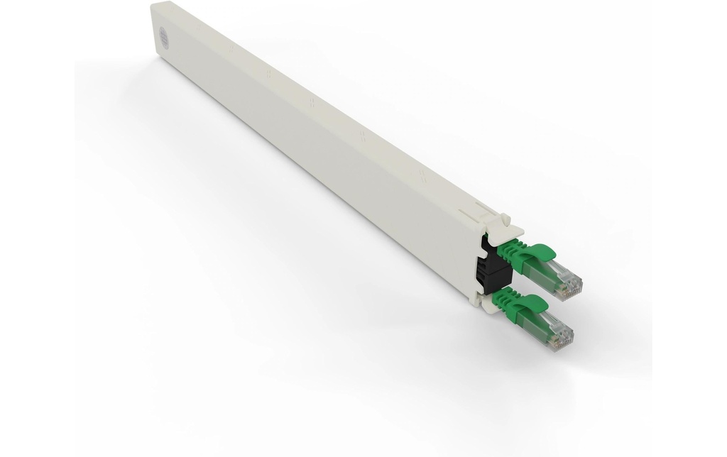 Patchbox patchbox.one / Cassette / 8RU / Cat 6A, UTP, 0.8 m, Vert