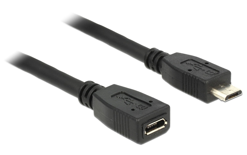 Delock Câble de prolongation USB 2.0  Micro-USB B - Micro-USB B 1 m